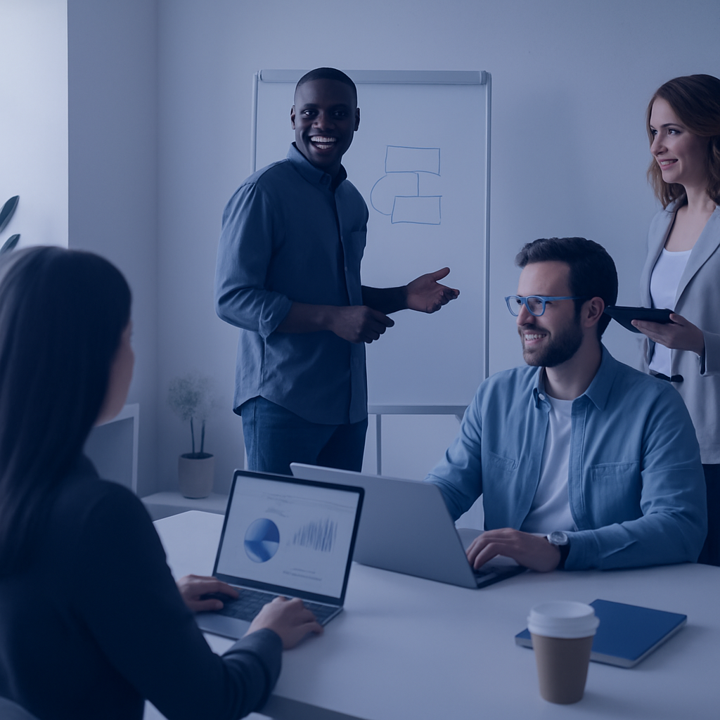 AI Generated image representing the Master Service International team or workspace